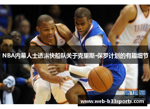 NBA内幕人士透露快船队关于克里斯·保罗计划的有趣细节